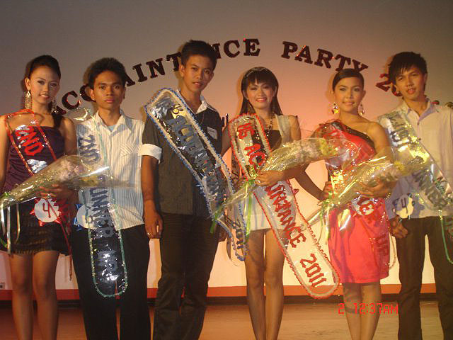The winners of the Mr. & Ms. Acquaintance 2011.