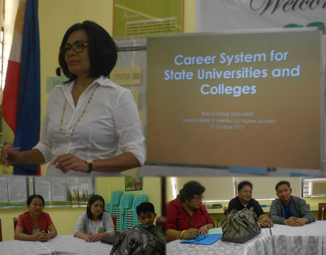 During the Focus Group Discussion on Career System in SUC 