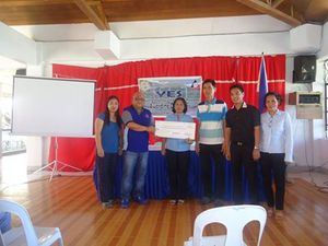 ASCOT Officials during the Awarding Ceremony of the DOLE Youth Entrepreneurship Support Grant for the establishment of HRM Cafeteria