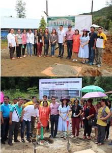 ASCOT Officials, Faculty and Staff with Hon. Roman Romulo, Ms. Shalani Soledad-Romulo, Vice Gov. Rommel Angara and other LGU Officials during the Ground Breaking Ceremony of the two Three-Storey Classroom and Office Building in Bazal and Zabali Campus.